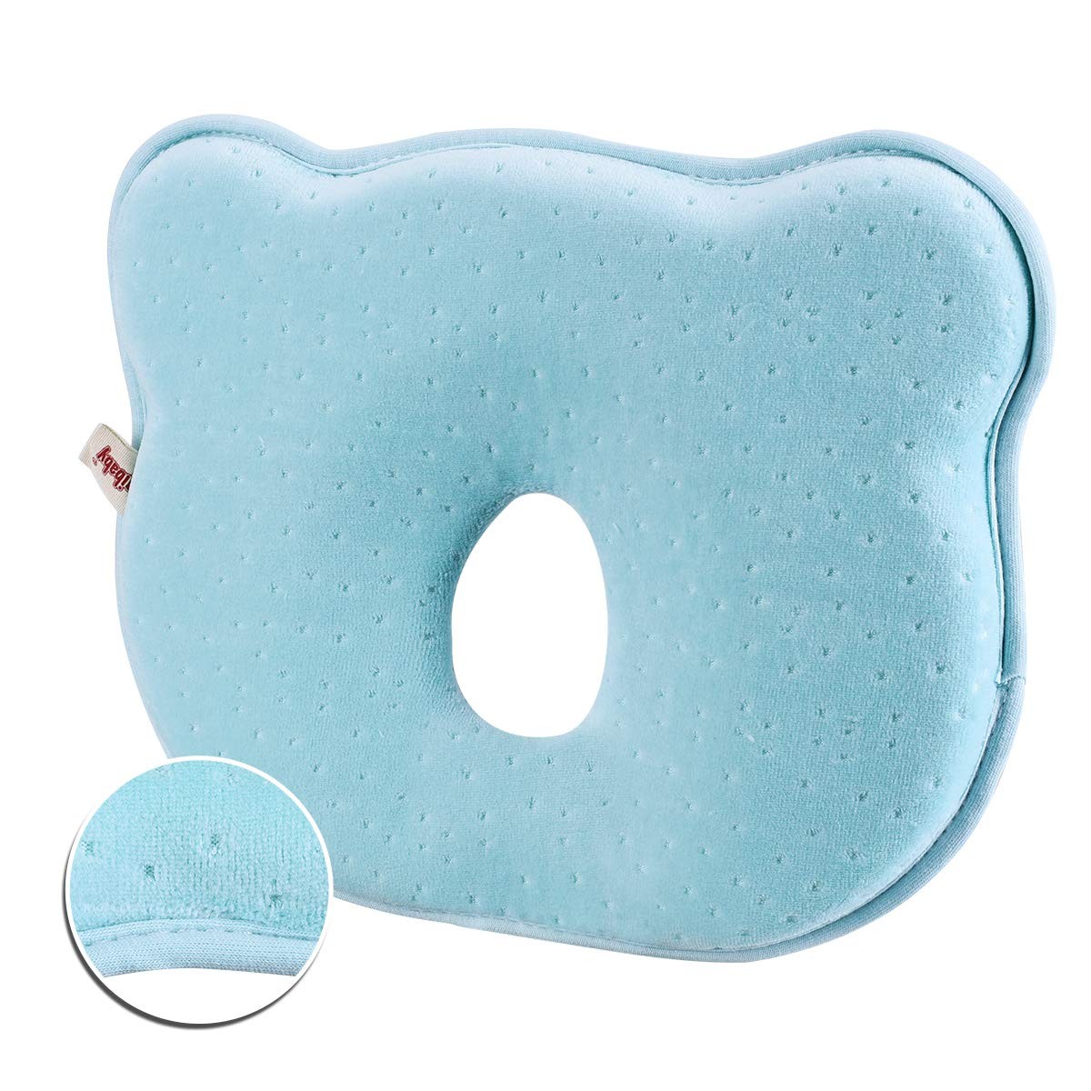 Newborn Memory Foam Infant Pillow Ergonomic Breathable Shaping Pillow Prevent Flat Head