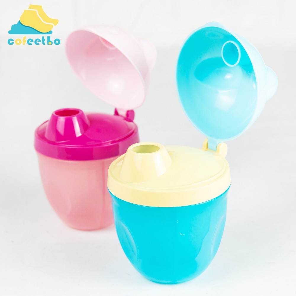 Portable Baby Food Storage Cartoon Bear Food Container Storage Milk Powder Formula Dispenser Leakproof Baby Feeding Box