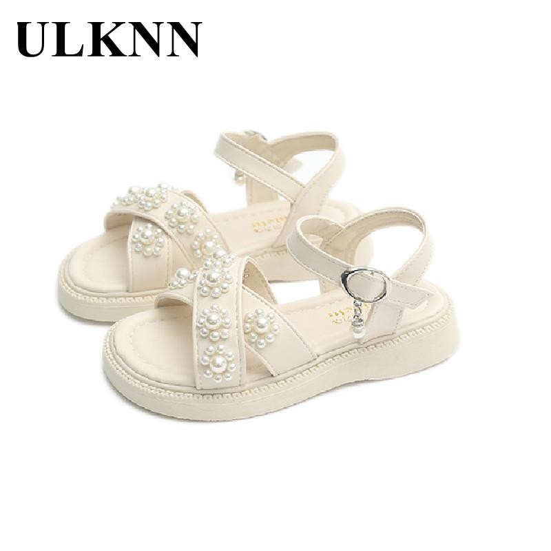 Children Beach Shoes Toddler Wholesale Pearl Flower Shoes 2022 Baby Summer Girl New Open Toed Sandals Cuhk Baby Lady Cute Sandals