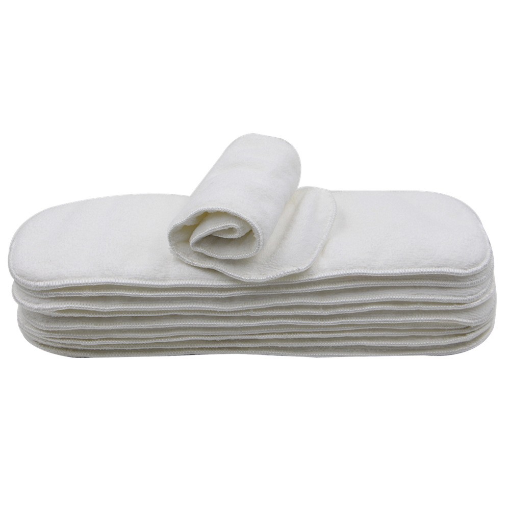 10pcs Nappy Insert 3 Layers Microfiber Diaper Insert 35x13.5cm Use Together With Pocket Cloth Diaper Washable Urine Pad