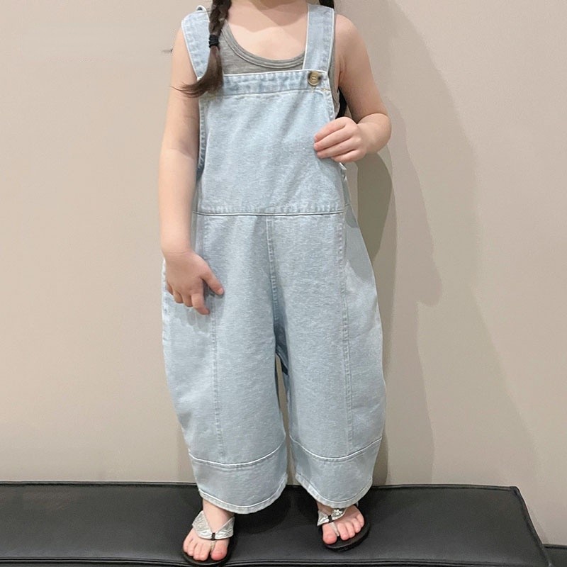 Kids Jeans Overalls for Girls Fashion Jeans Casual Rompers Denim Pants for Kids Clothes Children Teens Outwear Outfits