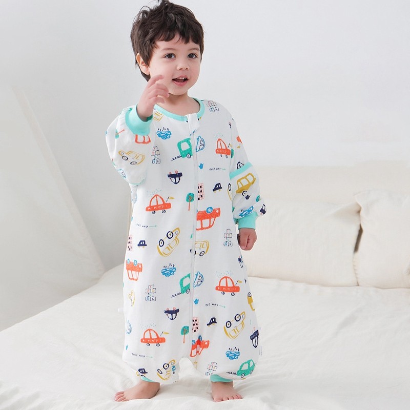 Summer Spring Baby Sleeping Bag Cartoon Split Leg Sleepsacks Toddler Boy Girl Sleeping Bag Children's Pajamas Saco De Dormir