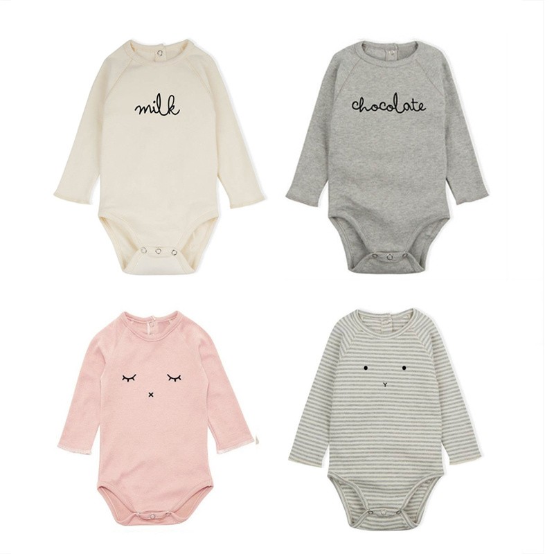 Spring Summer Newborn Infant Baby Boys Girls Romper Playsuit Overalls Newborn One Piece Clothes Cotton Long Sleeve Baby Jumpsuit