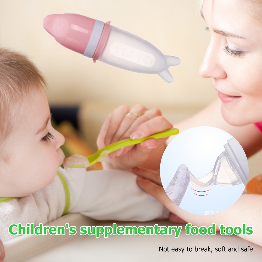 Food grade silicone mini fork spoon for baby cutlery set baby soft kitchen joining spoon learn to eat cutlery for kids