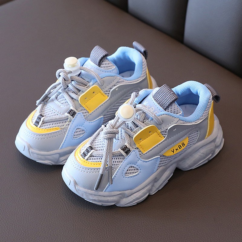 2022 New Fashion Casual Sneakers For Children Boy Toddler Breathable Mesh Kids For Girls Shoes Toddler Sneakers Flat Outdoor Shoes