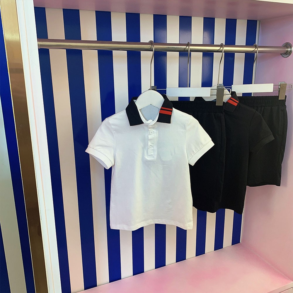 Designer children's casual boys suit two-piece set 2022 summer new short-sleeved T-shirt + shorts + two-piece set fashion