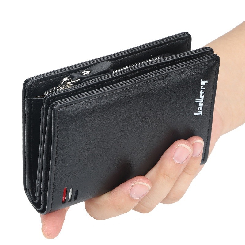 New Men Wallets New Fashion Card Wallet Multifunction Leather Mini Wallet For Male Zipper Wallet With Coin Pocket