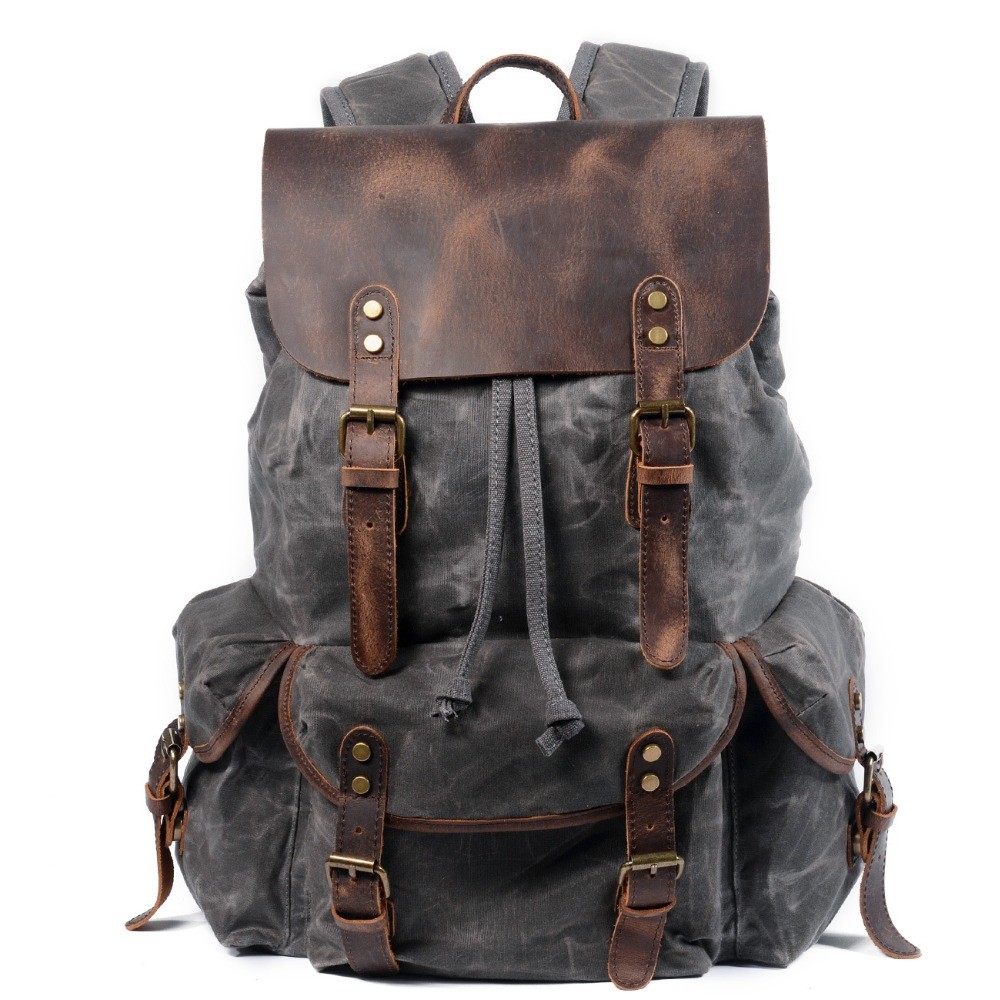 Vintage Backpack Women Canvas Large Capacity Travel Backpack Female Laptop Backpack Waterproof Backpack For Women