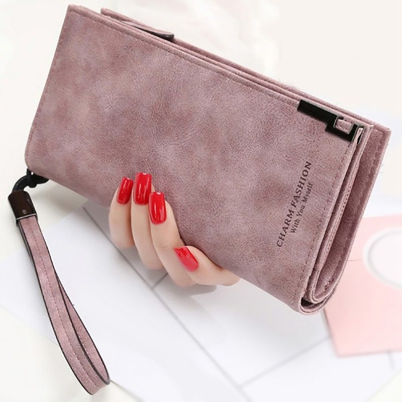 2020 Long Wallet Women Cute Leather Wallet Women Wallets Zipper Female Purse Clutch Cartera Mujer