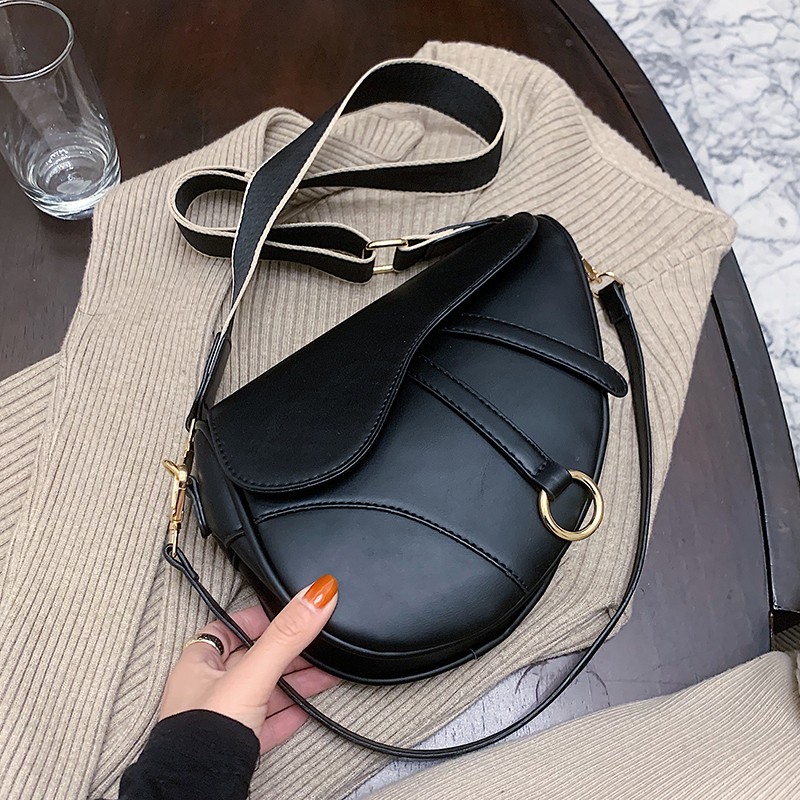 Famous Brand Handbags and Purses 2021 Luxury Designer Ladies Crossbody Shoulder Bag PU Leather Women Saddle Bag