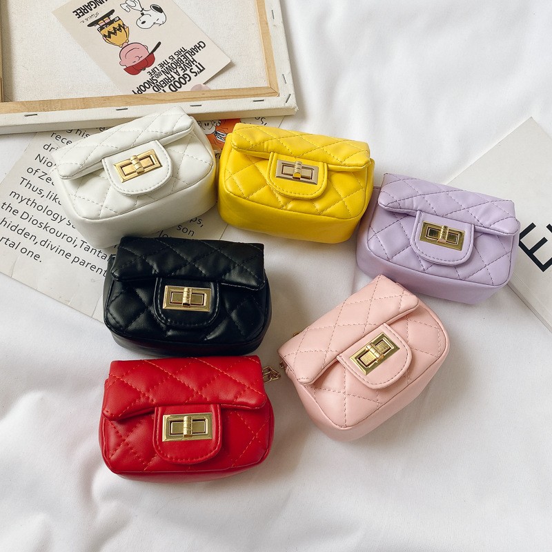 Children Mini Clutch Bag Cute Kids Leather Pures and Bags Baby Girls Small Coin Purse Pouch Purse Kid Shoulder Bag