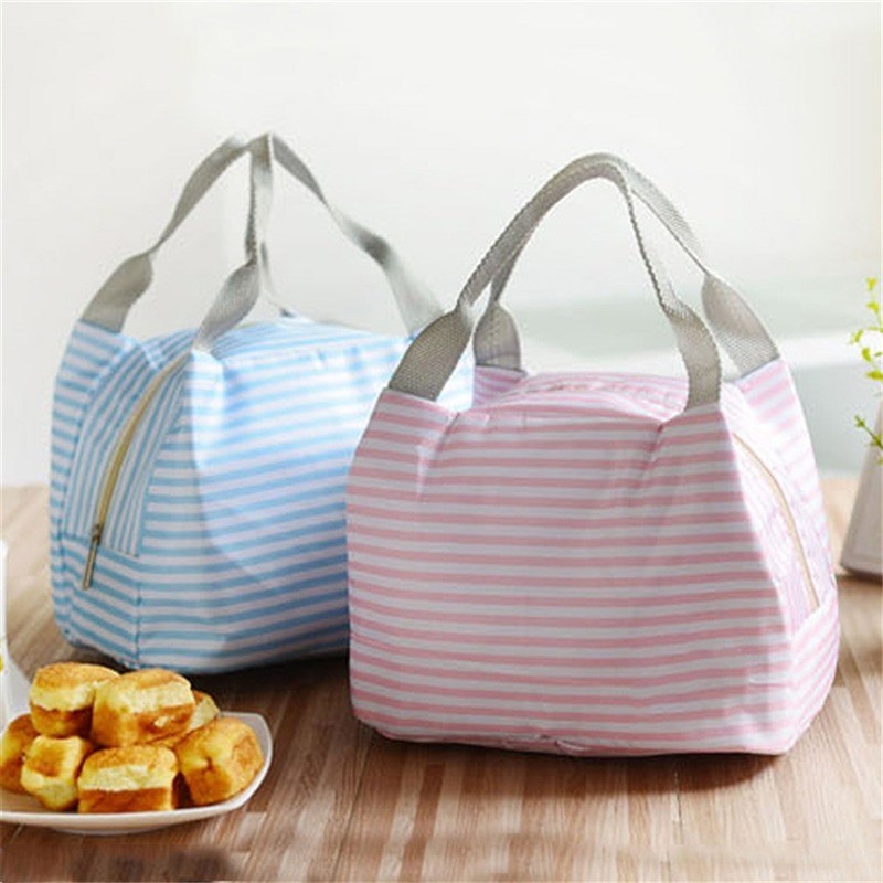 Fashion Portable Insulated Oxford Cloth Print Lunch Bag Thermal Food Picnic Lunch Bags For Women Kids Men Lunch Bag Tote