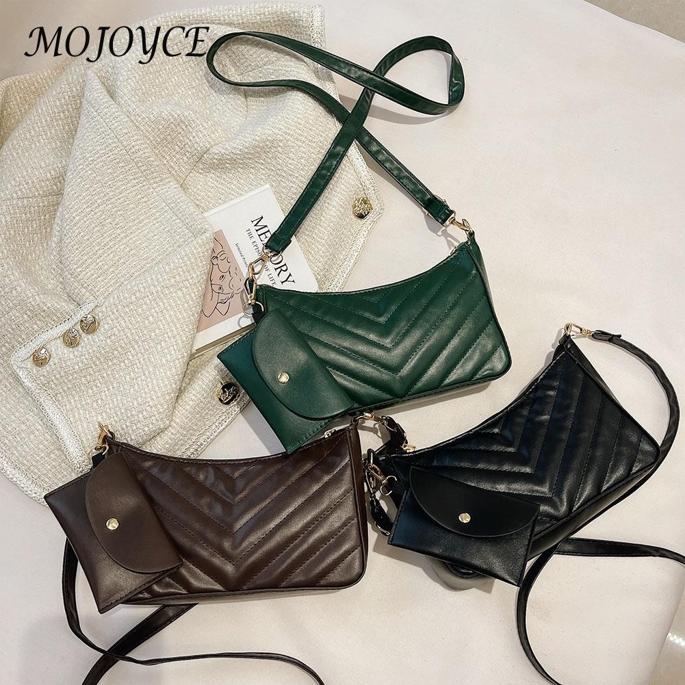 Fashion PU Leather Women Shoulder Bags Designer Solid Color Travel Bags For Women Birthday Christmas Gift