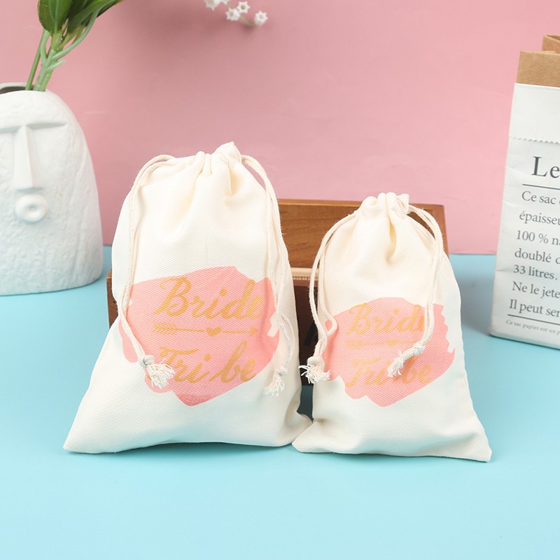 5pcs Tribe Bride Party Gift Bag Team Bride To Be Wedding Bridesmaid Gift Bags Pochon Mochila Femenina Bolsas De Tela Tote Bag