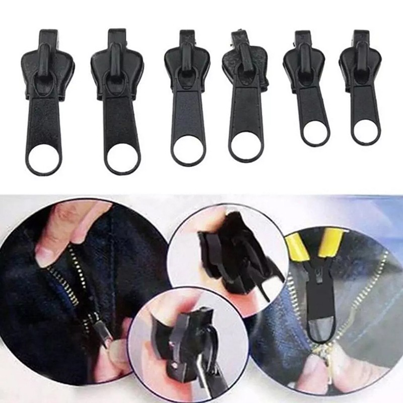 6pcs Universal Instant Zipper Repair Kit Zip Replacement Zipper Repair Kit