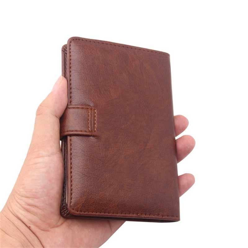 Men Passport Cover Organizer Russian Driver's License Documents Case PU Leather Credit Card Holder Porte Carte Bancaire Card Pouch