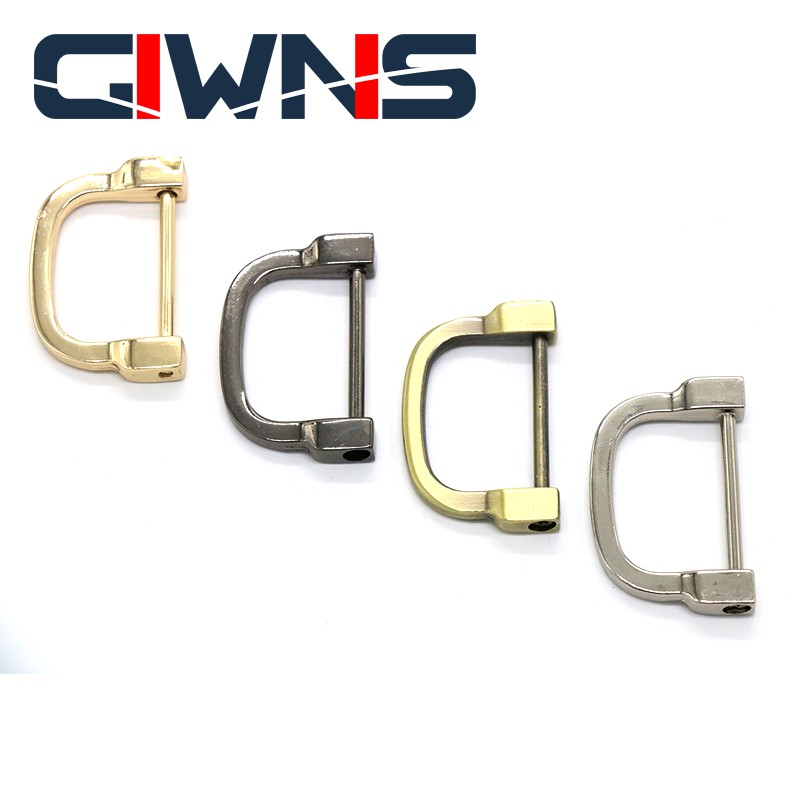 4pcs fashion luggage hardware accessories inner diameter 3cm detachable screw D buckle