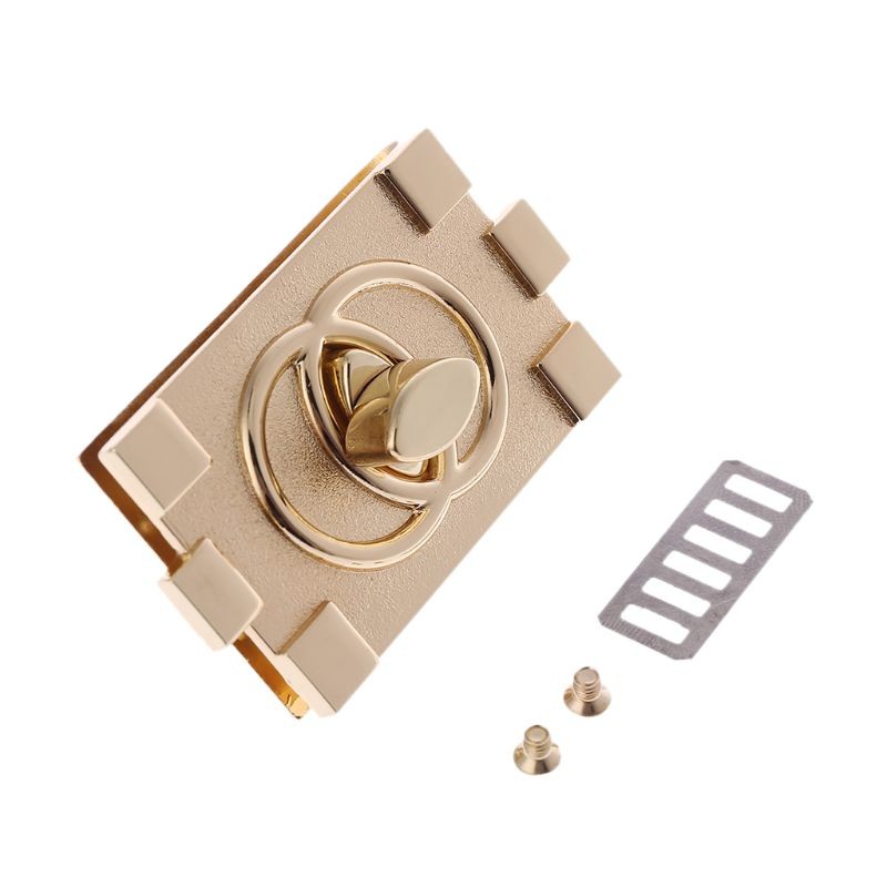 Fashion New 1PC Rectangle Shape Clasp Turn Lock Twist Locks DIY Craft Replacement Leather Handbag Bag Hardware Accessories