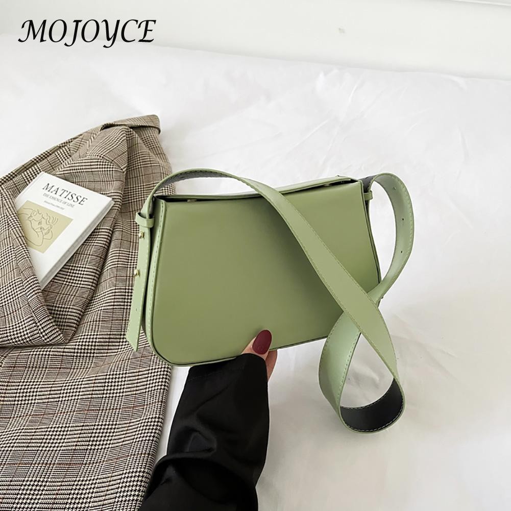 Fashion PU Women Underarm Bags Solid Color Ladies Shoulder Bag Lady Clutch Quality PU Leather Luxury Simple Shoulder Bag