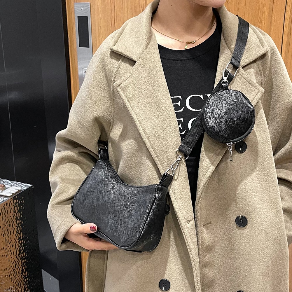 Leisure female messenger bag 2022 spring summer new fashion popular armpits small shopper bag simple single canvas shoulder bags