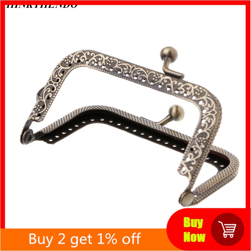 1PC Kiss Metal Frame Clasp Bracket For Coin Purse Bag Accessories DIY Bronze 8.5cm