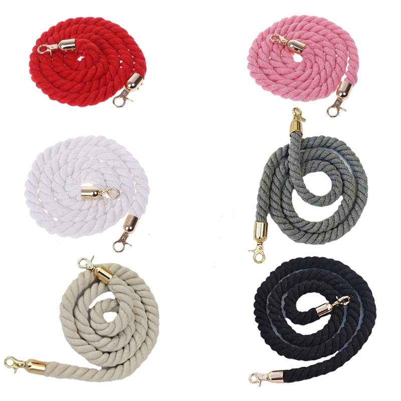 1PC Cotton Rope Narrow Shoulder Strap 120cm Crossbod Bag Solid Soft Twisted Rope Strap Hand Purse Replacement Bag