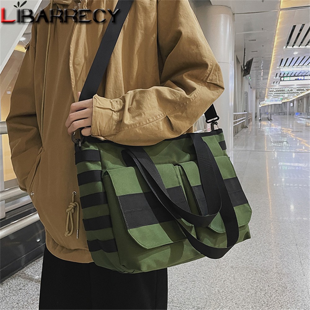 2022 New Large Capacity Women Handbags Elegant Panel Design High Quality Nylon Ladies Messenger Bags Shoulder Bag Sac