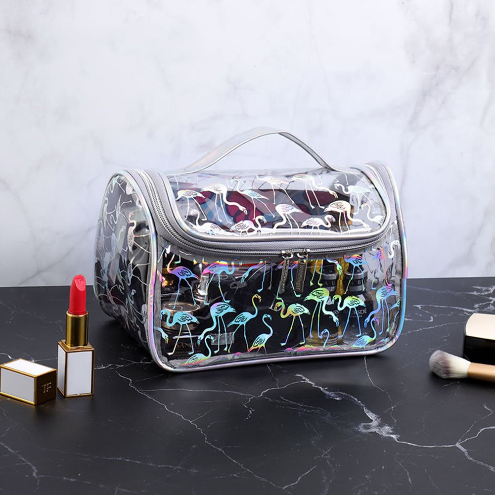 Clear Cosmetic Bag Women Waterproof Transparent Large Makeup Bag Travel Zipper Makeup Beauty Case Toiletry Bag Cosmetic Wash bag