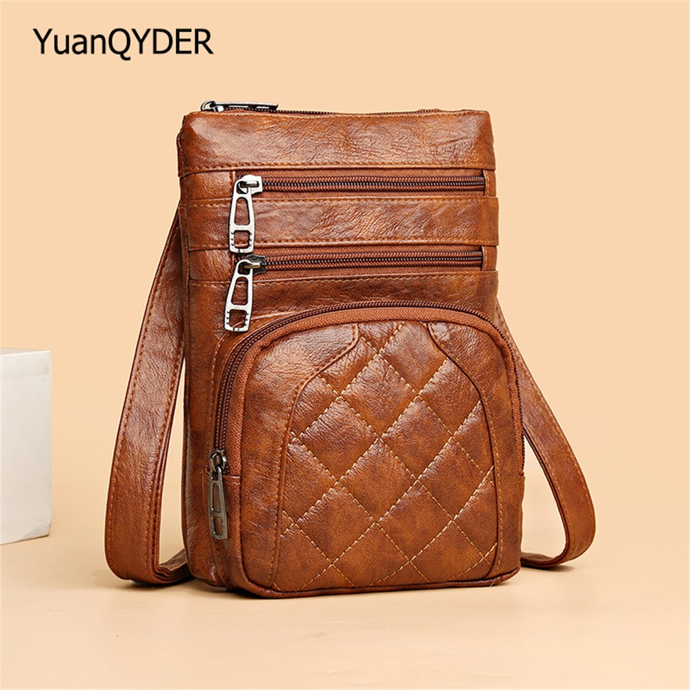 Solid color designer 2022 new high quality leather ladies shoulder bag fashion small women messenger bags mobile phone bag sac