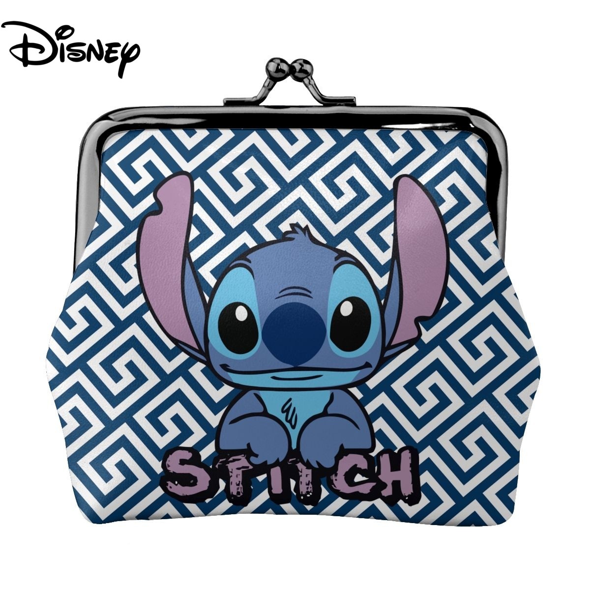 2022 Disney Stitch Female Small Wallet Luxury PU Wallet Coin Purses Women Girl Trend Card Holder Designer Clutch Bag Cartoon