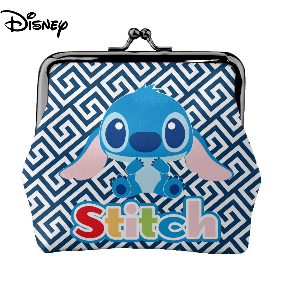 2022 Disney Stitch Female Small Wallet Luxury PU Wallet Coin Purses Women Girl Trend Card Holder Designer Clutch Bag Cartoon