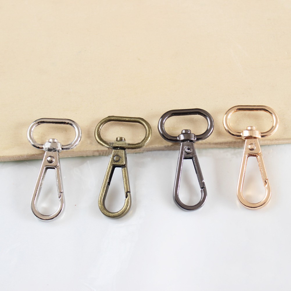 5Pcs Bag Metal Belt Buckle Swivel Trigger Buckle Lock Swivel Buckle Snap Hook Clip DIY Keychain Ring Keyring Craft Bag Hardware Parts