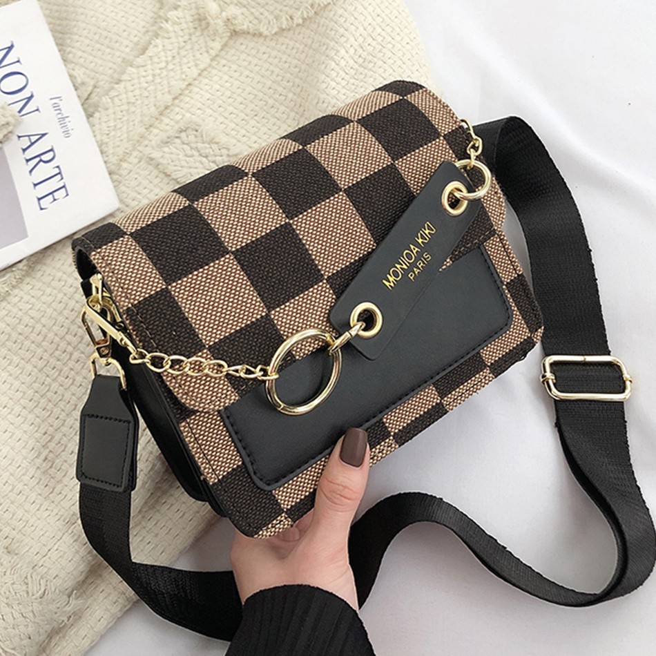 Ladies Fashion Designer Bags Purses High Quality Leather Shoulder Crossbody Messenger Bag For Women Small Luxury Lattice Sack