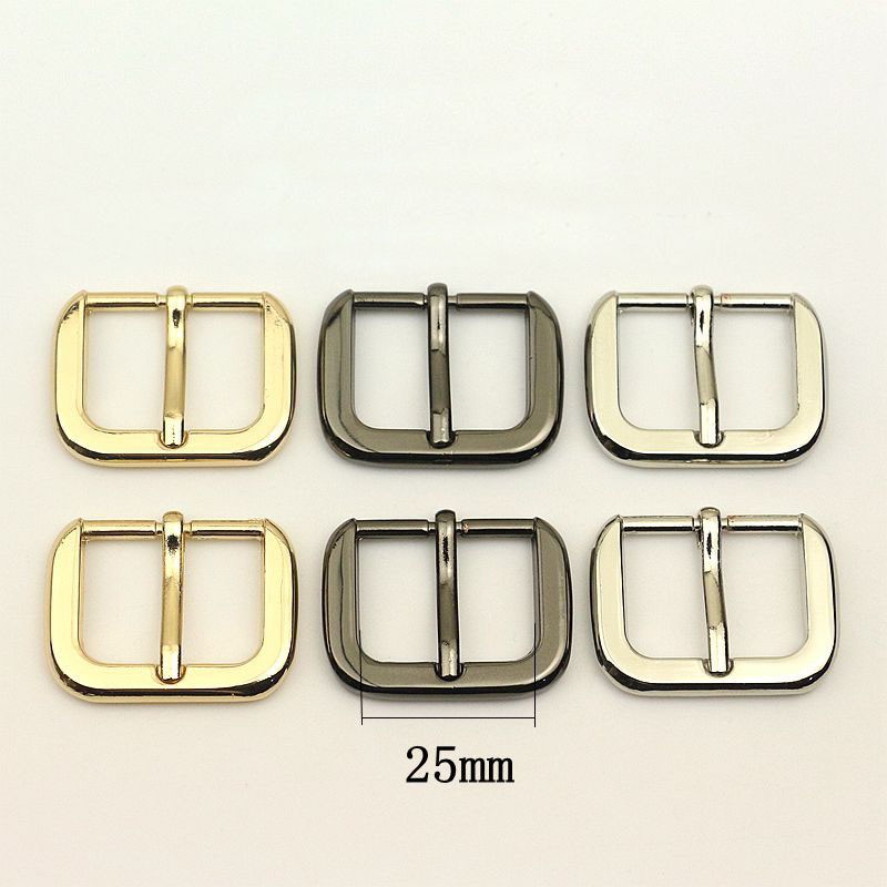 20pcs 25mm Metal Pin Bag Buckle Belt Adjustment Clasp DIY Luggage Strap 1 Inch Pin Hook Shoes Strap Buckles Accessory