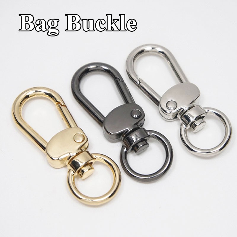 Metal Swivel Eye Snap Hook Trigger Lobster Clasps Clip for Leather Craft Bag Strap Belt Webbing Keychain DIY Luggage Accessories