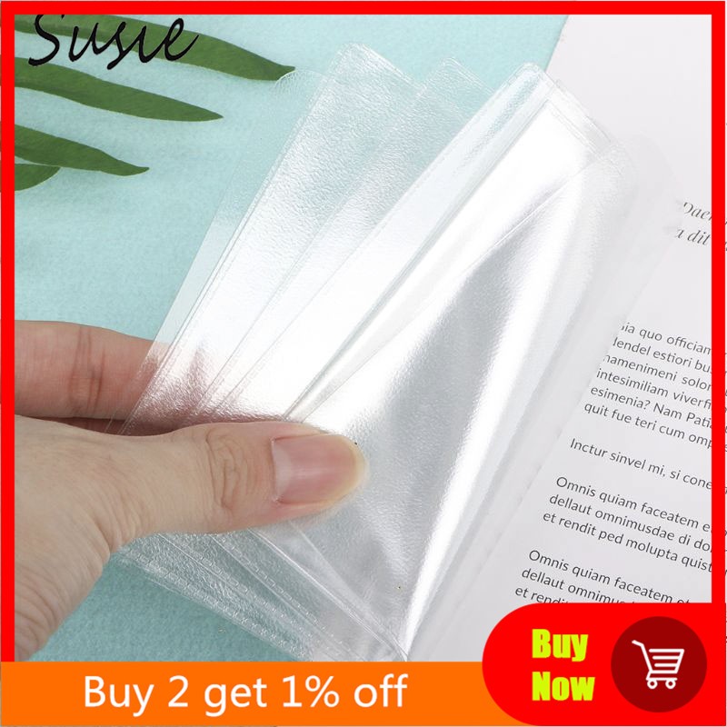 Transparent PVC Document Cover Russian Driver's License Case ID Card Protection Men Women Card Storage