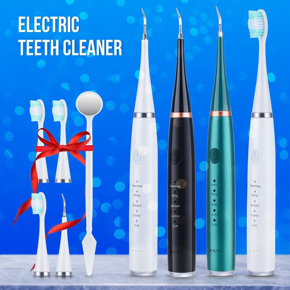 Electric Dental Cleaner Dental Calculus Tooth Scaler Whitening Plaque Coffee Stain Tartar Removal High Frequency Sonic Toothbrush