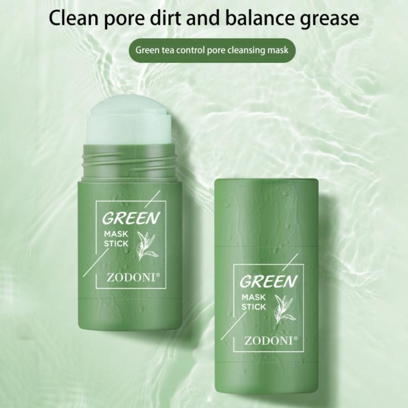 Green Tea Solid Mask Deep Cleaning Moisturizing Mud Mask Shrink Pores Blackhead Masks Purifying Mud Stick Skin Care TSLM1