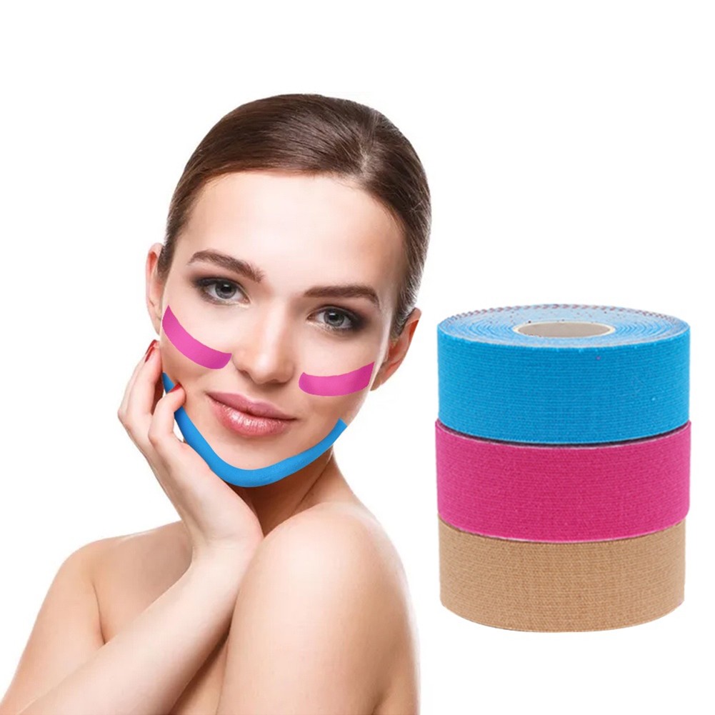 2.5cmx 5m Face Tape V Neck Line Eye Lift Wrinkle Removal Adhesive Tape Facial Skin Care Tool Bandagem