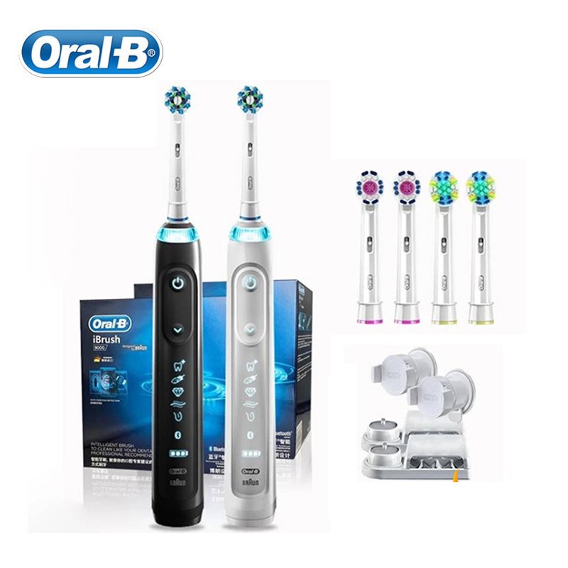 Oral-B Electric Toothbrush 9000 Deep Clean Electric Toothbrush Bluetooth Smart 3D Technology Sonic Toothbrush 6 Mode Rechargeable