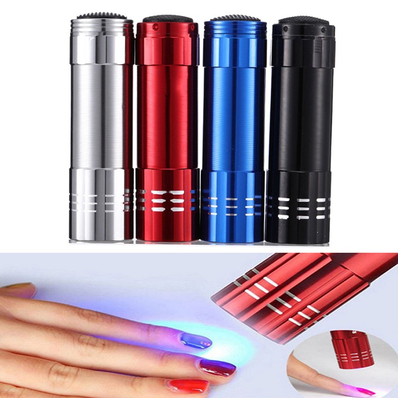 Nail Dryer Mini LED Lights Flashlight UV Lamp Portable Nail Gel Quick Drying Manicure Tool