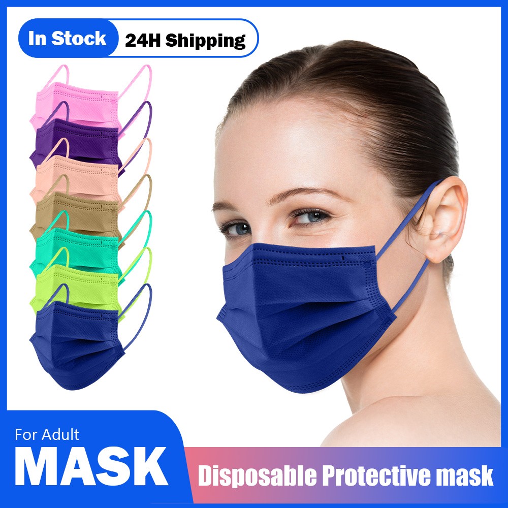 Colorful Disposable Face Mask 10-200pcs Mascherine cherurgiche Black Mascarillas quiurgicas Homeopathic Masque cherurgical