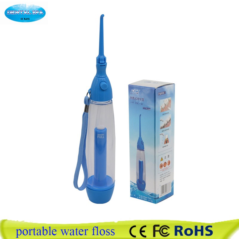 Portable Oral Irrigator Oral Cleaning Wash Your Teeth Water Irrigator Manual Water Selection Dental Flosser Scrubber No Electricity ABS