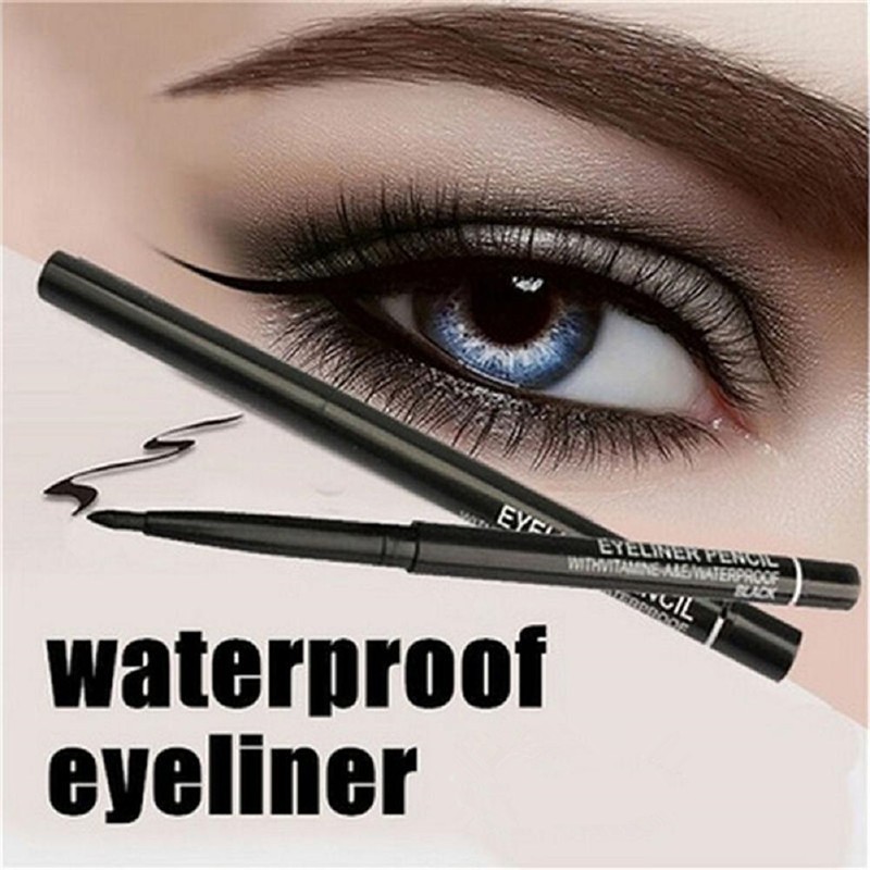 1pc Black Brown Natural Eye Liner Make Up Eyeliner Pen Waterproof Long Lasting Eyebrow Beauty Pencil Cosmetics