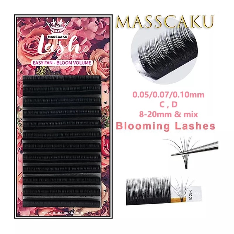 New Arrival 0.05/0.07/0.10 C/D 1pc Magic Eyelash Volume Easy To Make Fan Effect False Eyelash And Blooming Faux Mink Lashes