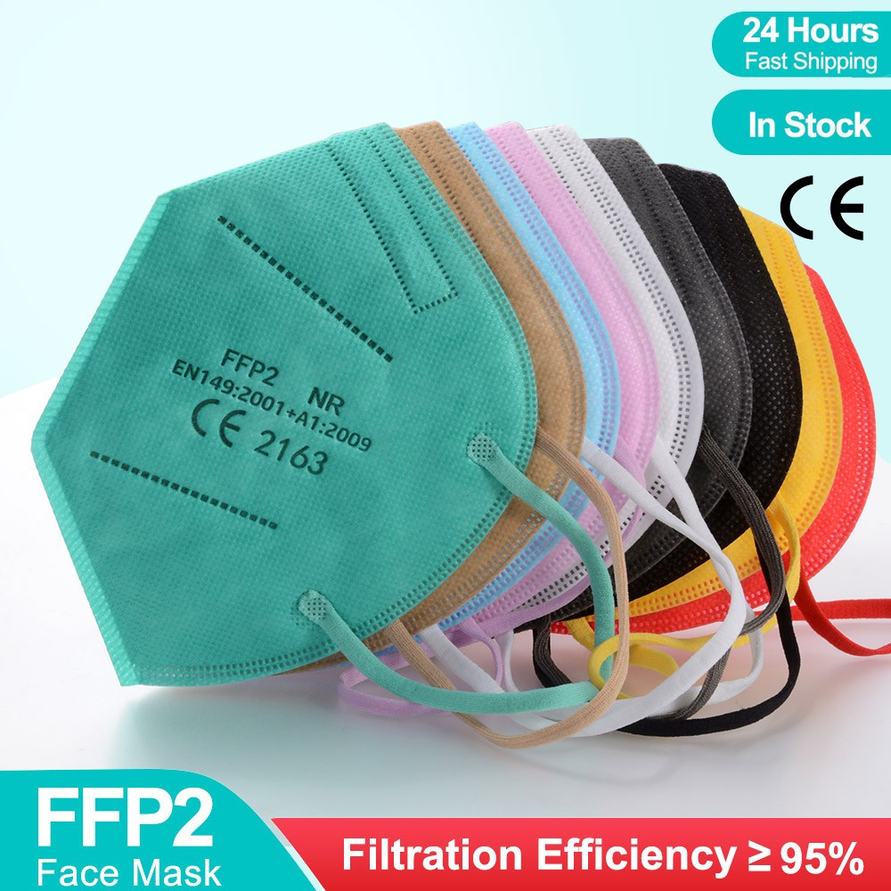 Mascarillas FPP2 Homolokada CE 5-Layer KN95 Face Mouth Masks Adult Respirator Mascherine FFP2 FFPP2 Protective ffp2fan FFP3