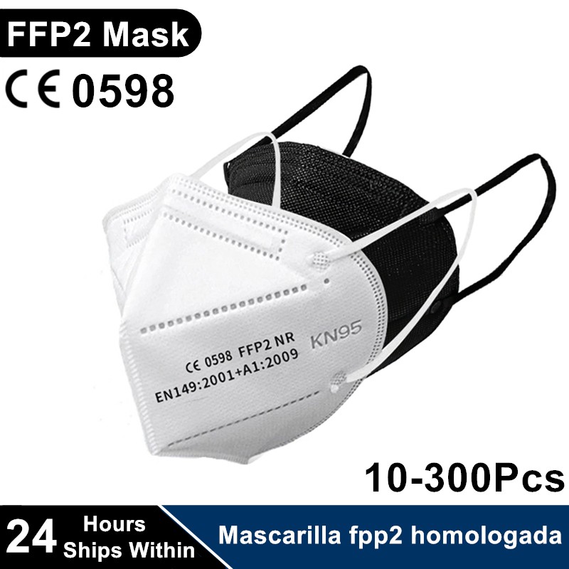 10-300pcs Reusable FPP2 Respirator Masks FFP2 Face Mask FFP2 Face Mask FFPP2