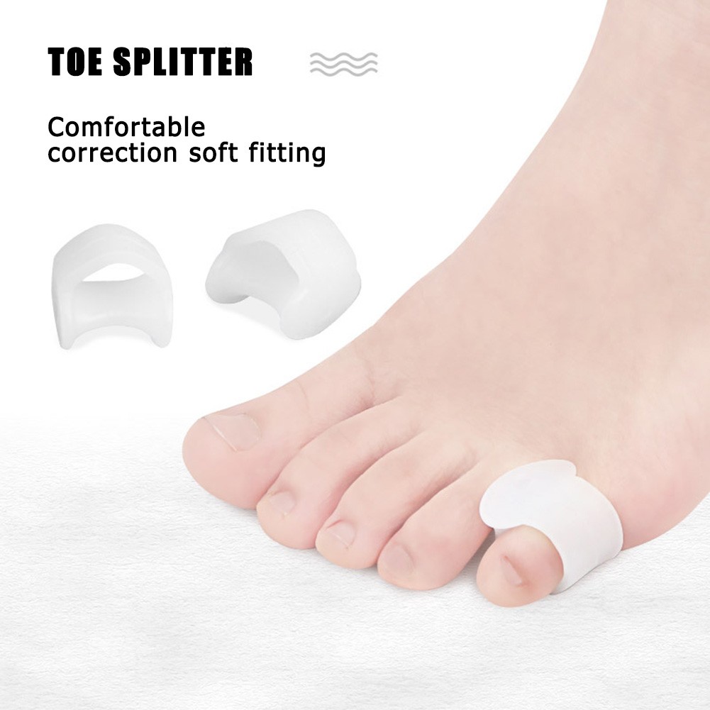 1 Pair Little Toe Thumb For Daily Use Silicone Gel Toe Bunion Guard Foot Care Finger Toe Separator Hallux Valgus Toe Separators