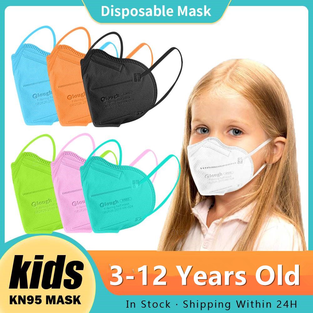 قناع FFP 2 الأطفال 3-12 سنة Mascarillas FPP2 Niños 5 طبقات FFP2Mask الاطفال الأمن حماية KN95 قناع Infantil FP2 الاطفال