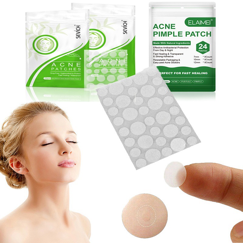 36pcs Hydrocolloid Acne Cosmetics Patch Set Acne Tag Remover Pimple Master Hydrocolloid Patch Face Skin Care TSLM1